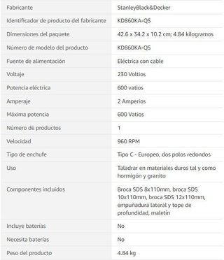 BLACK + DECKER MARTILLO ELECTRONEUMÁTICO