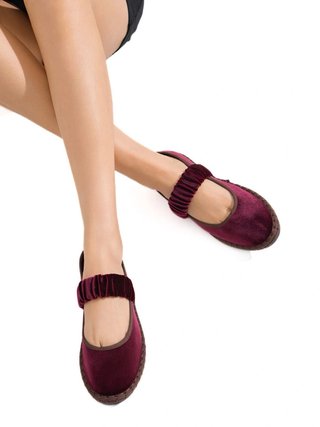 Bailarinas de terciopelo morado