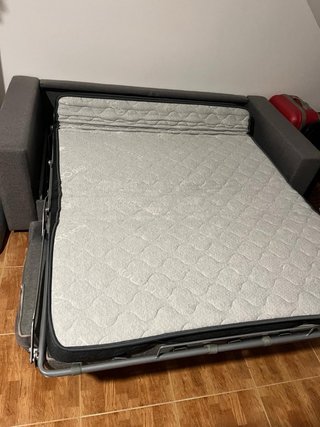 Sofá Cama 2 Plazas Gris 1.35m