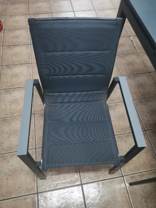 Mesa extensible jardín y 4 sillas