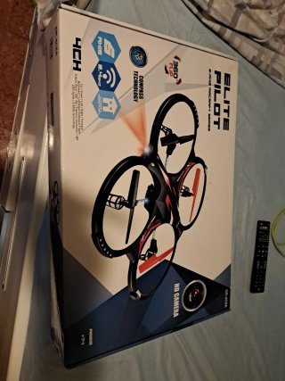 Dron Sky King Negro y Rojo