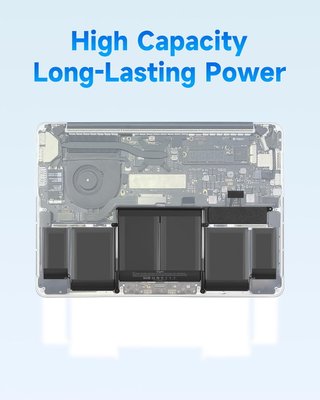 GINGEPRO Batería A1493 A1582 7000mAh 79,4Wh A1502