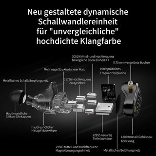 KZA COUSTICS KZ AM16 Auriculares IEM 16BA 3.5mm