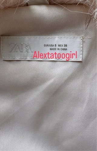Abrigo Zara Animal Print Corto Talla S