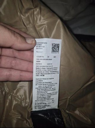 Plumífero Hugo Boss Negro