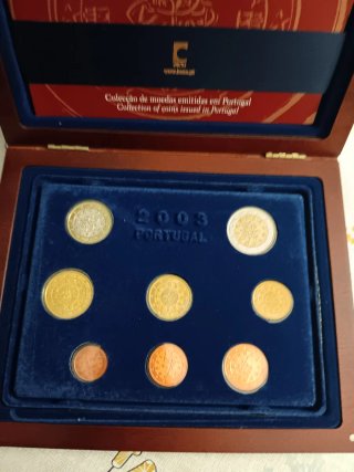 Set Monedas Portugal 2003 Lujo