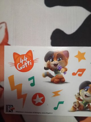 Portachiavi e adesivi 44 Gatti Lampo