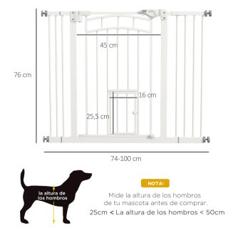 Barrera seguridad perro