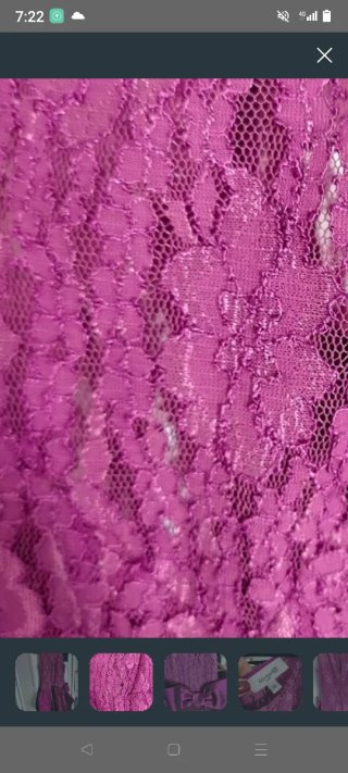 Vestido Fiesta  Encaje Lazo Talla 38