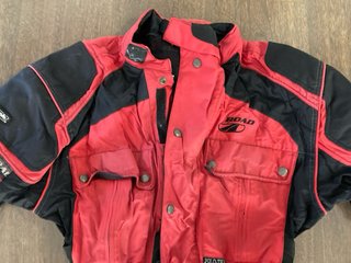 Chaqueta Moto Road Roja y Negra