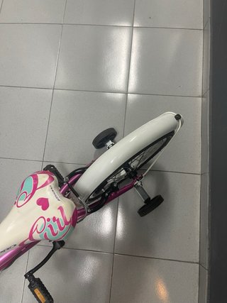 Bicicleta B-Pro Rosa 16 con Ruedines