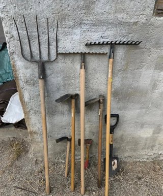 Conjunto herramientas campo