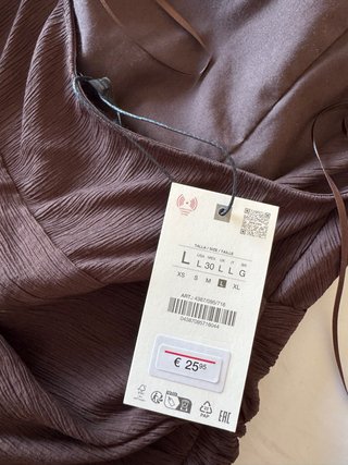 Vestido Zara Marrón Talla L
