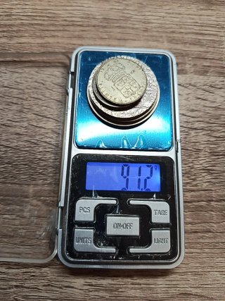 Lote de 7 monedas/medallas antiguas de plata