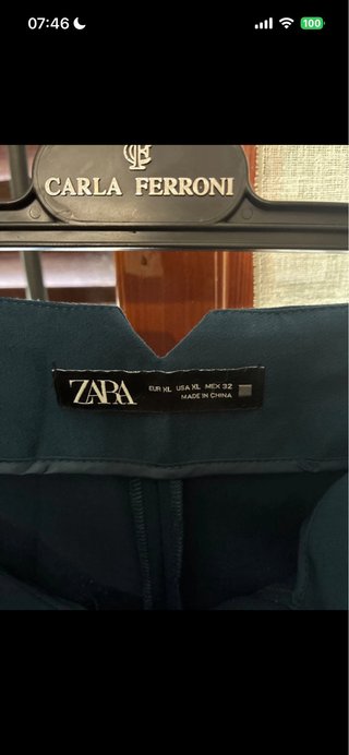 Pantaloni Zara Petrolio Taglia XL Zara