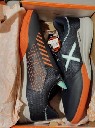 Zapatillas Fútbol Sala Munich Rondo Negro Naranja