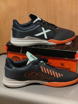 Zapatillas Fútbol Sala Munich Rondo Negro Naranja