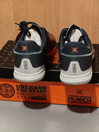 Zapatillas Fútbol Sala Munich Rondo Negro Naranja