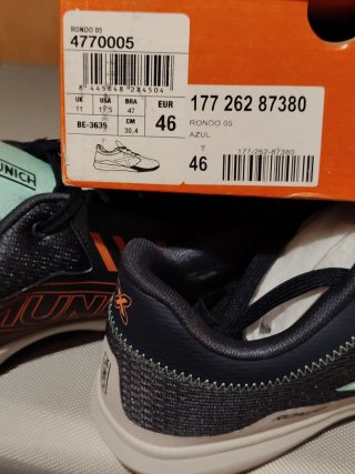 Zapatillas Fútbol Sala Munich Rondo Negro Naranja