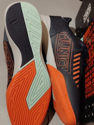 Zapatillas Fútbol Sala Munich Rondo Negro Naranja