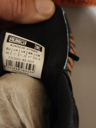 Zapatillas Fútbol Sala Munich Rondo Negro Naranja