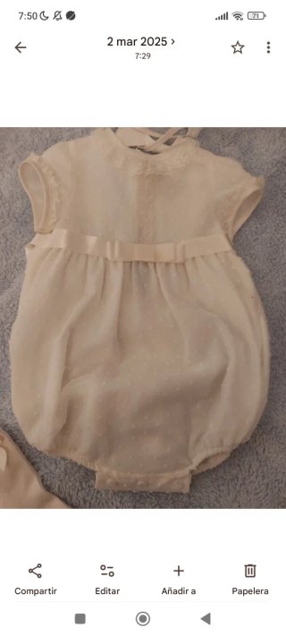 Conjunto bautizo 18 meses