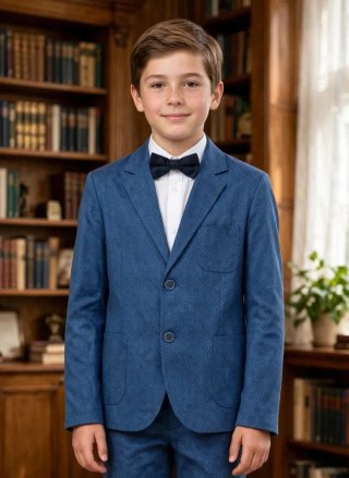 Giacca elegante ragazzo con papillon