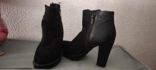 Botines de cuña florales