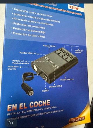 Inversor Coche ENERFERO 120W