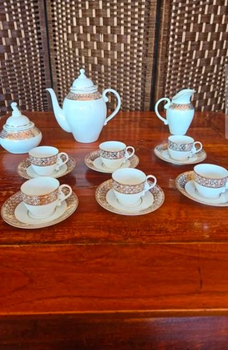 Juego de café de porcelana castro sargadelos