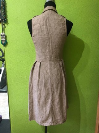Vestido Mango Lino Talla S
