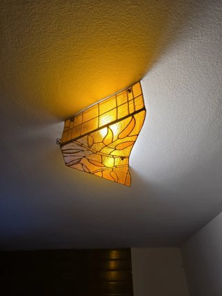 Aplique de pared de vidriera