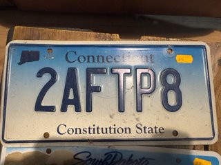 Matrículas Americanas Originales (Connecticut, Sou