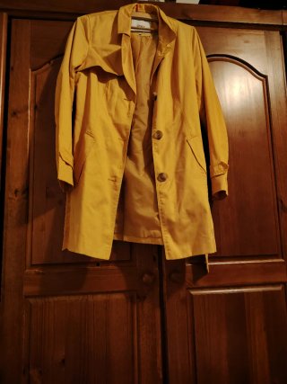 Gabardina ONLY Talla M Verde/Amarillo