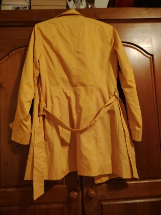Gabardina ONLY Talla M Verde/Amarillo
