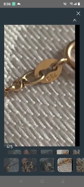 Colgante y cadena oro 18k Tiffany & Co.