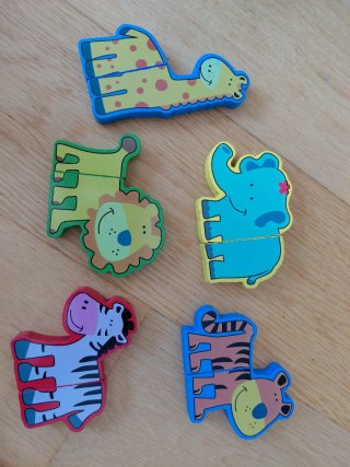 Puzzles de Madera con Imanes de Animales