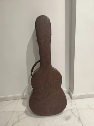 Funda de guitarra forrada en terciopelo