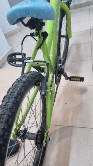 Bicicleta infantil 20 pulgadas verde.