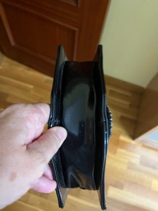 Bolso de fiesta negro y plateado