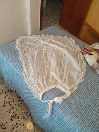 Traje de fallera antiguo multicolor