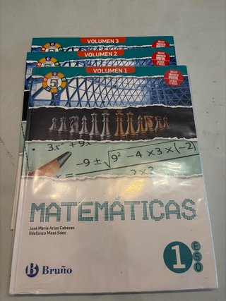 Matemáticas 1 ESO 3 volúmenes Proyecto 5 etapas