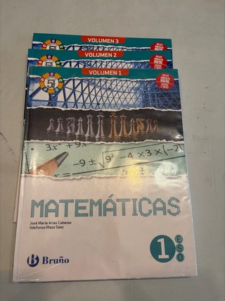 Matemáticas 1 ESO 3 volúmenes Proyecto 5 etapas