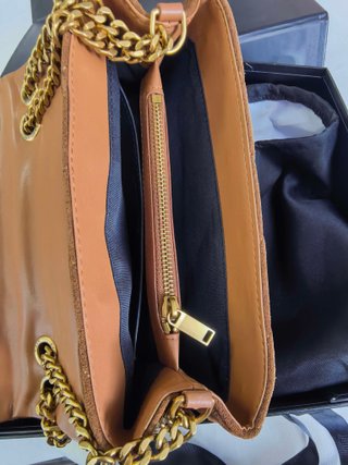 Bolso Saint Laurent Loulou Piel Marrón