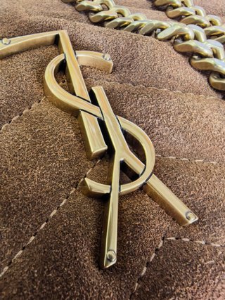 Bolso Saint Laurent Loulou Piel Marrón