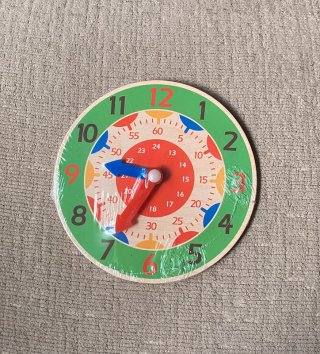 Reloj didáctico madera niños
