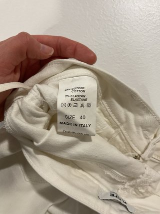 Jeans Kate a zampa bianchi