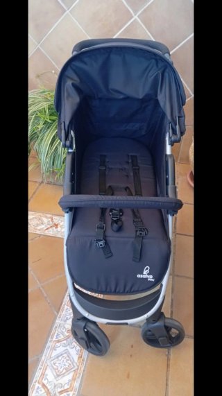 Silla de paseo ligera Asalvo negra