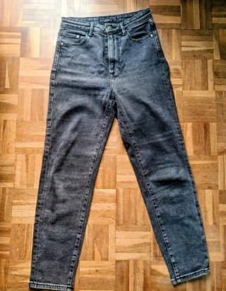 Pantalón vaquero gris Stradivarius Talla XS