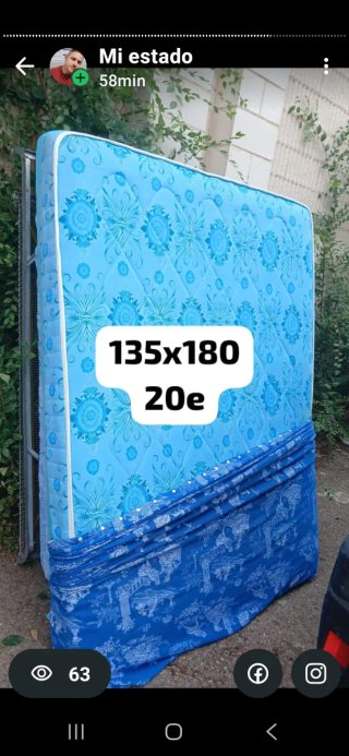 Colchón 135x180 - 20€